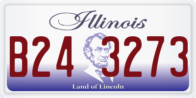 IL license plate B243273