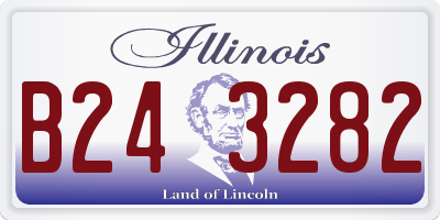 IL license plate B243282