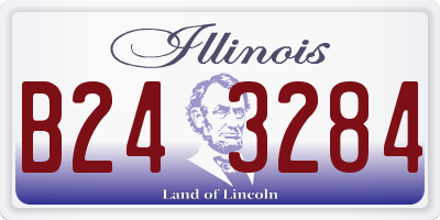 IL license plate B243284