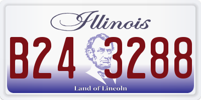 IL license plate B243288