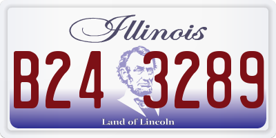 IL license plate B243289