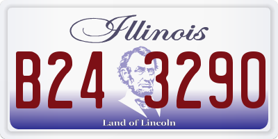 IL license plate B243290