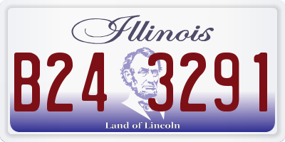 IL license plate B243291