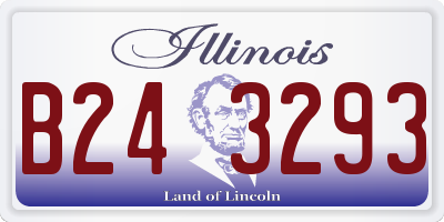 IL license plate B243293