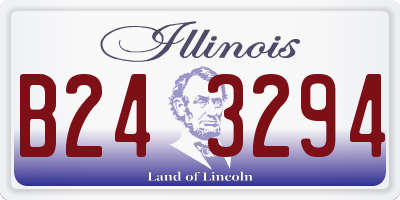 IL license plate B243294