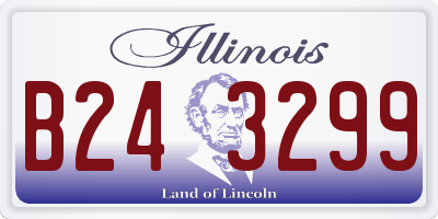 IL license plate B243299