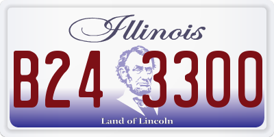 IL license plate B243300
