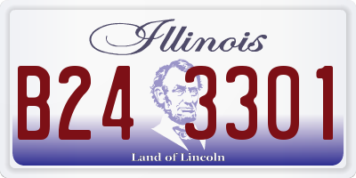 IL license plate B243301