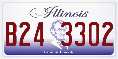 IL license plate B243302