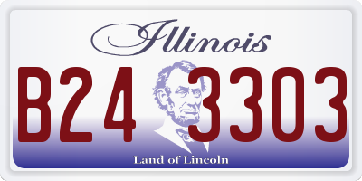 IL license plate B243303