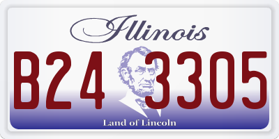 IL license plate B243305