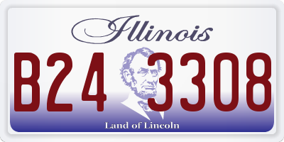 IL license plate B243308