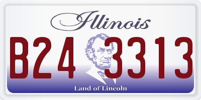 IL license plate B243313