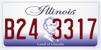IL license plate B243317