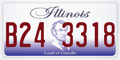 IL license plate B243318