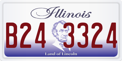 IL license plate B243324