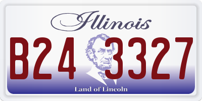IL license plate B243327