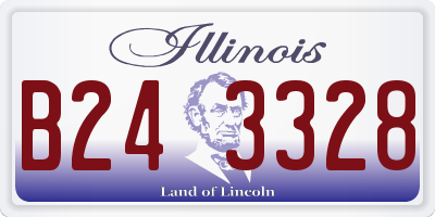 IL license plate B243328