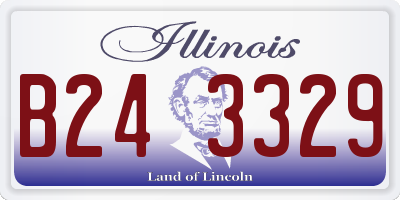 IL license plate B243329