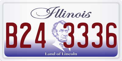 IL license plate B243336