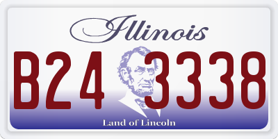 IL license plate B243338