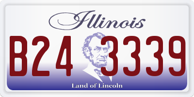 IL license plate B243339