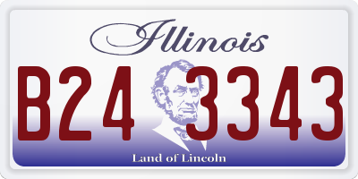 IL license plate B243343