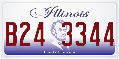 IL license plate B243344