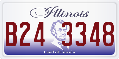IL license plate B243348