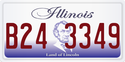 IL license plate B243349