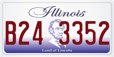 IL license plate B243352