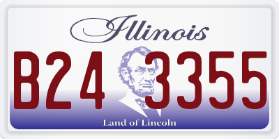IL license plate B243355