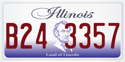 IL license plate B243357