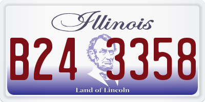 IL license plate B243358
