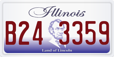IL license plate B243359