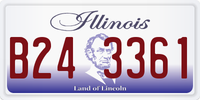 IL license plate B243361