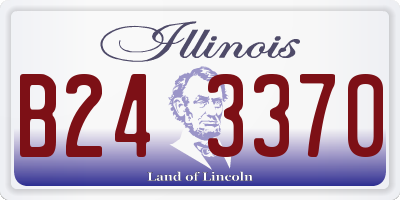 IL license plate B243370