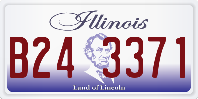 IL license plate B243371