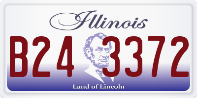 IL license plate B243372