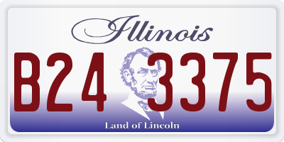 IL license plate B243375