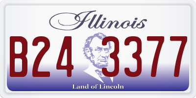 IL license plate B243377
