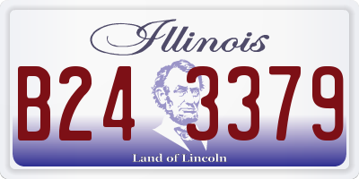IL license plate B243379