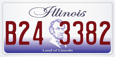 IL license plate B243382