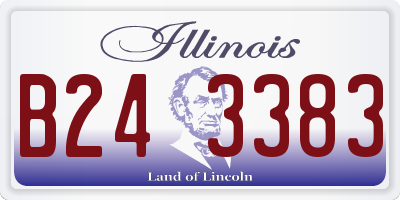 IL license plate B243383