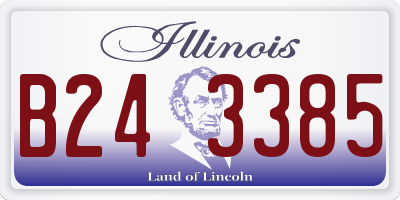 IL license plate B243385