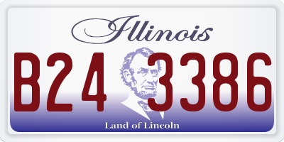 IL license plate B243386