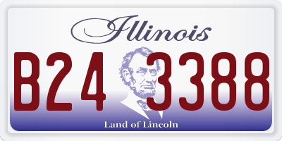 IL license plate B243388
