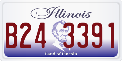 IL license plate B243391