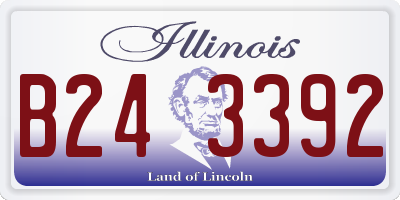 IL license plate B243392