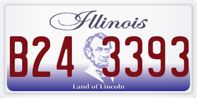 IL license plate B243393